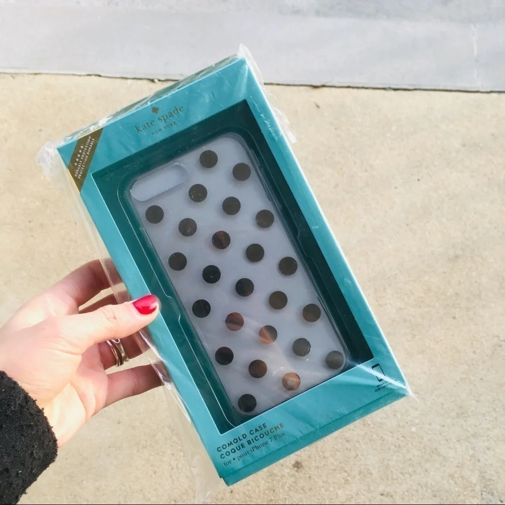 kate spade metallic polka